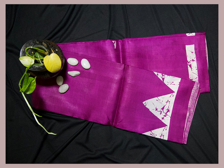 Purple with hand batik