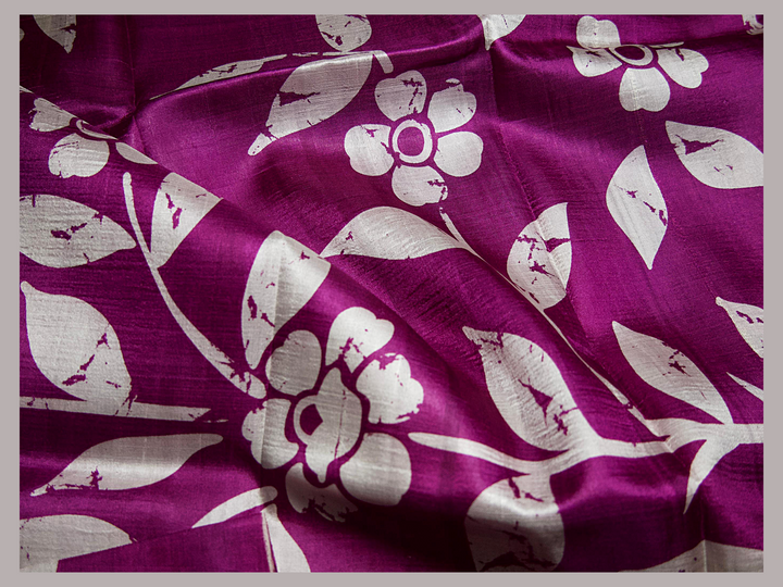 Purple with hand batik