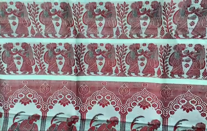 Soft Gorod Saree with thread work