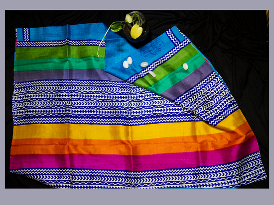 Blue Saree