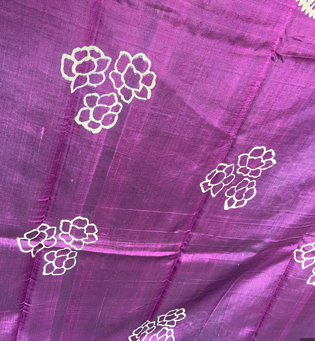Purple Bishnupuri Silk Saree